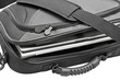 black notebook bag close-up