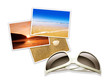 isolated sunglasses and photos
