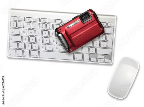 Photo: camera on keyboard camera on keyboard