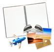 Foto: travel items notepad travel items notepad