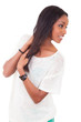 Beautiful young black woman
