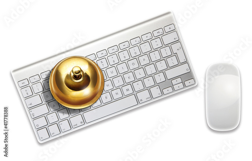 Photo: service bell on keyboard service bell on keyboard