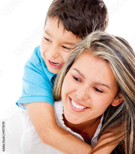 Foto: Affectionate mother and son Affectionate mother and son