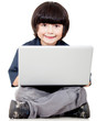 Boy with a laptop