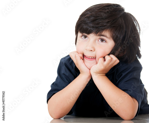Photo: Pensive boy Pensive boy