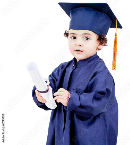 Photo: Little boy graduating Little boy graduating