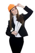 Business woman with projects