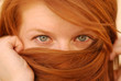 Photo: Sight of the red girl Sight of the red girl