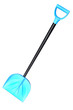 The blue plastic snow shovel.