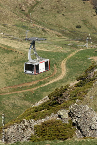 Photo: cable car at plomb du cantal - massif central cable car at plomb du cantal - massif central