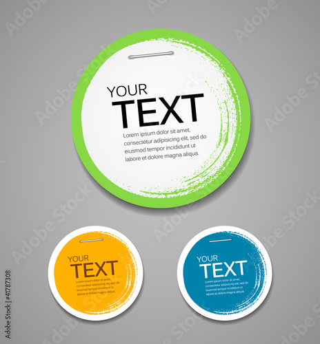 Vector: Label paper circle brush stroke, vector Label paper circle brush stroke, vector