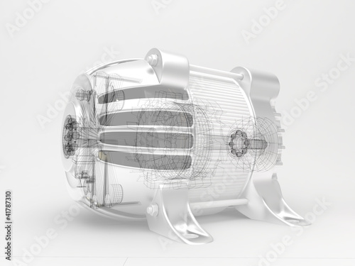 Illustration: Motore turbina rotore Motore turbina rotore