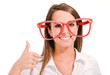 femme avec grandes lunettes femme avec grandes lunettes