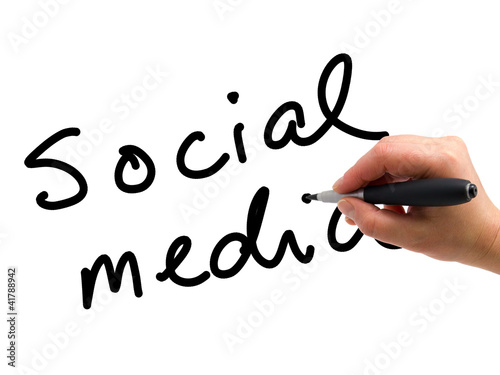 Photo: Social Media Handwritten Social Media Handwritten