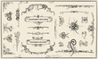 Calligraphy doodle design elements collection Calligraphy doodle design elements collection