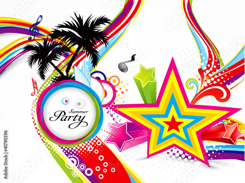 Vector: abstract colorful summer background abstract colorful summer background
