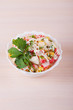 Crab salad with mayonnaise