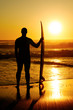 Photo: A surfer watching the waves A surfer watching the waves