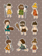 cartoon Caveman stickers