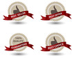 Quality Labels in retro vintage design Quality Labels in retro vintage design