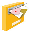 Paket, Liebe, Post, Briefkasten, Brieftraeger