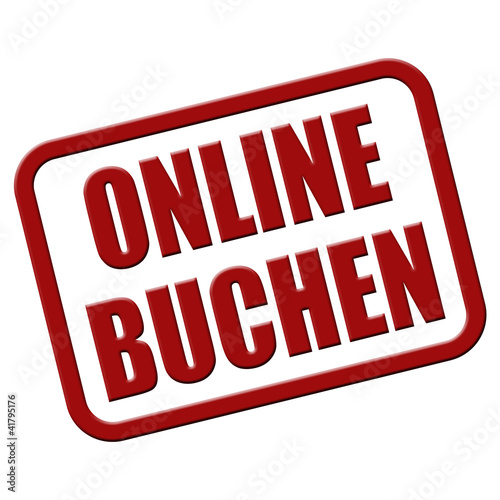 Illustration: Stempel rot rel ONLINE BUCHEN Stempel rot rel ONLINE BUCHEN