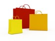 Shopping Bags isolated on white background