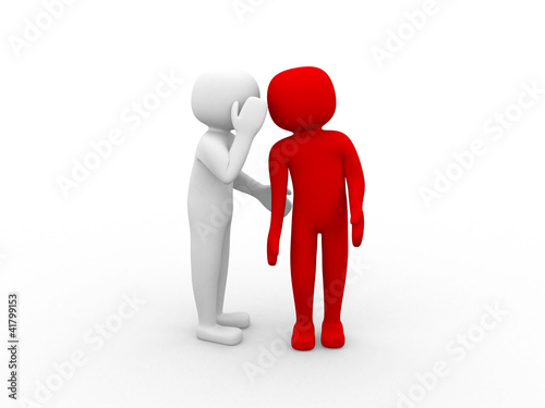 Illustration: 3d person - Gosip 3d person - Gosip