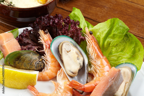 Photo: Cream soup with salmon Cream soup with salmon