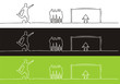 Fussballspieler als outline