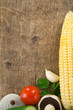 Healthy vegetable food on wood Healthy vegetable food on wood