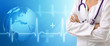 Doctor with medical background healthcare