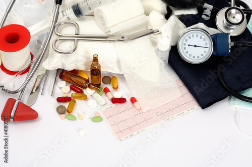 Photo: Medical background Medical background