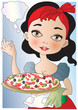 Vector: pizzaiola italiana pizzaiola italiana