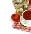 Tomato soup, fresh tomatoes, garlic and rosemary Tomato soup, fresh tomatoes, garlic and rosemary