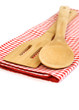 Wooden cooking utensils isolated on white background Wooden cooking utensils isolated on white background