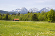 Foto: lovely panorama in the alps in Germany lovely panorama in the alps in Germany