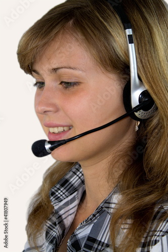 Photo: girl operator girl operator