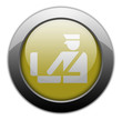 Yellow Metallic Orb Button 