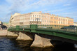 The bridge over the Fontanka canal The bridge over the Fontanka canal