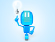 robot with idea