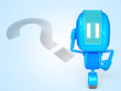 robot with question