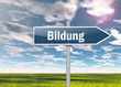 Wegweiser "Bildung"
