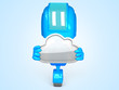 robot with cloud