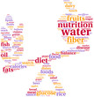 food balance tagcloud illustration food balance tagcloud illustration