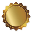 Empty golden seal
