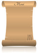 menu parchment