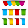 Set of paper labels.