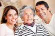 Mother, son and daughter-in-law
