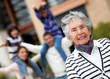 Happy grandmother